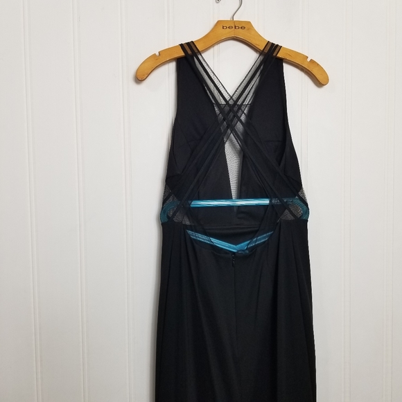 Adrianna Papell Navy Crisscross Back Maxi Dress - Picture 8 of 16